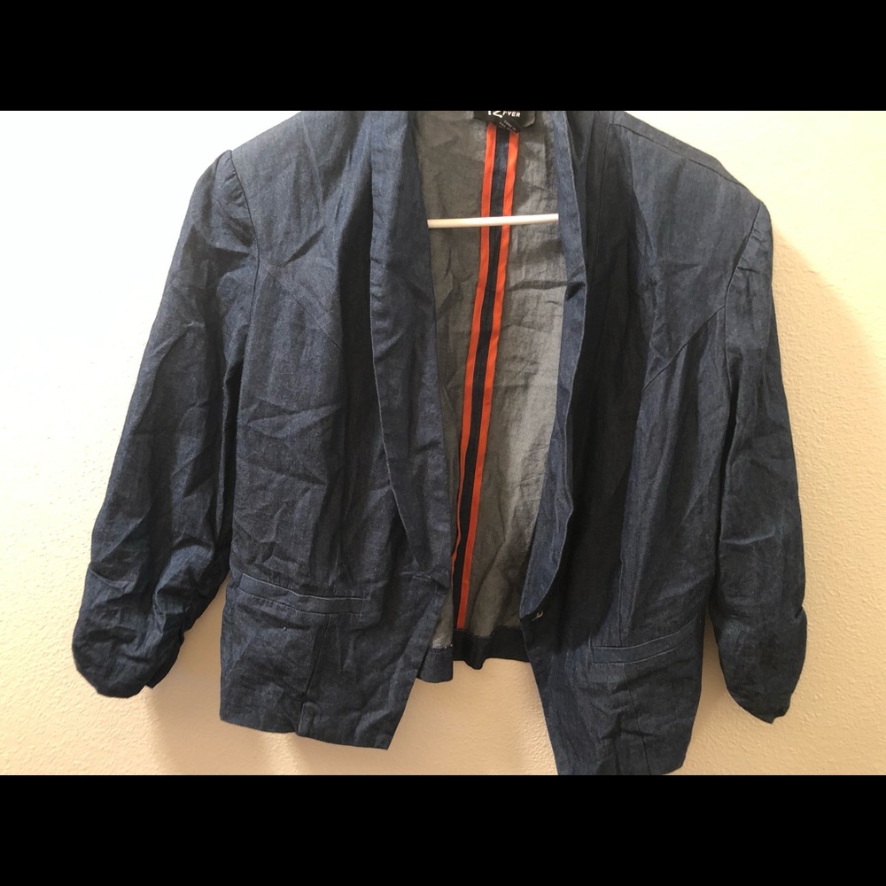 Denim blazer